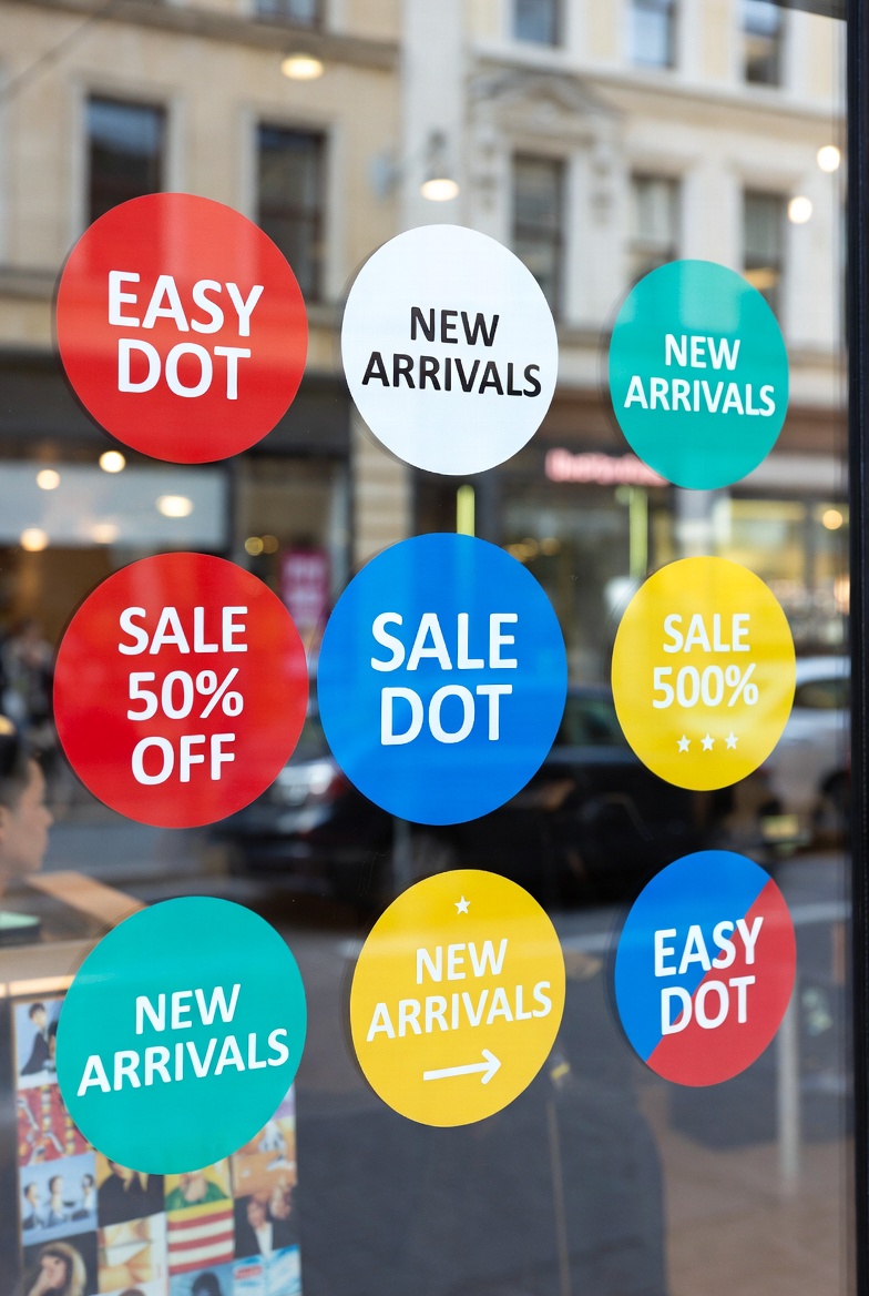 Autocolant Easy DOT Repozitionabil |  PRINTCENTER - Tipar digital, offset, indoor, outdoor