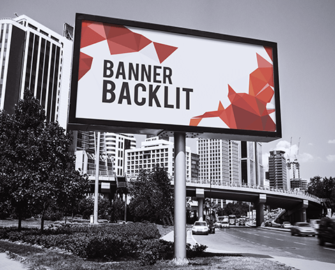 Banner backlit