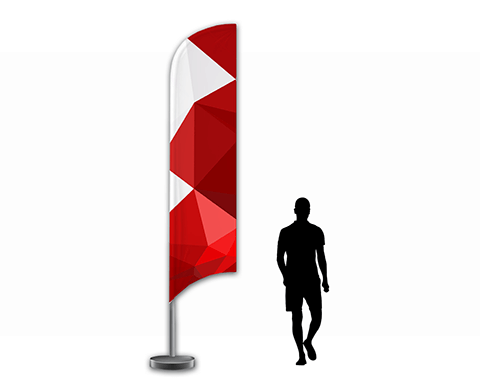 Steag pană (velă) XL |  PRINTCENTER - Tipar digital, offset, indoor, outdoor