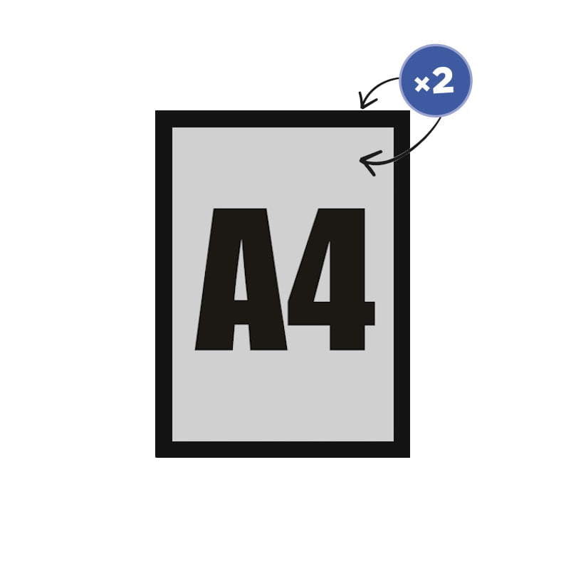 Magnetic Frame Double Sided Black - de la 23.49 LEI |  PRINTCENTER - Tipar digital, offset, indoor, outdoor