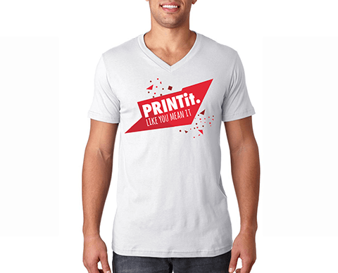 Tricouri V-Neck - de la 20.65 LEI |  PRINTCENTER - Tipar digital, offset, indoor, outdoor