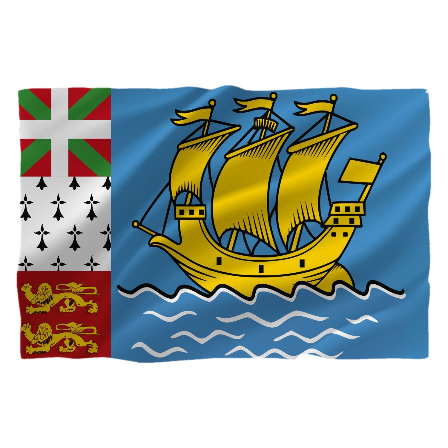 Drapel Saint Pierre şi Miquelon - de la 9.00 LEI |  PRINTCENTER - Tipar digital, offset, indoor, outdoor