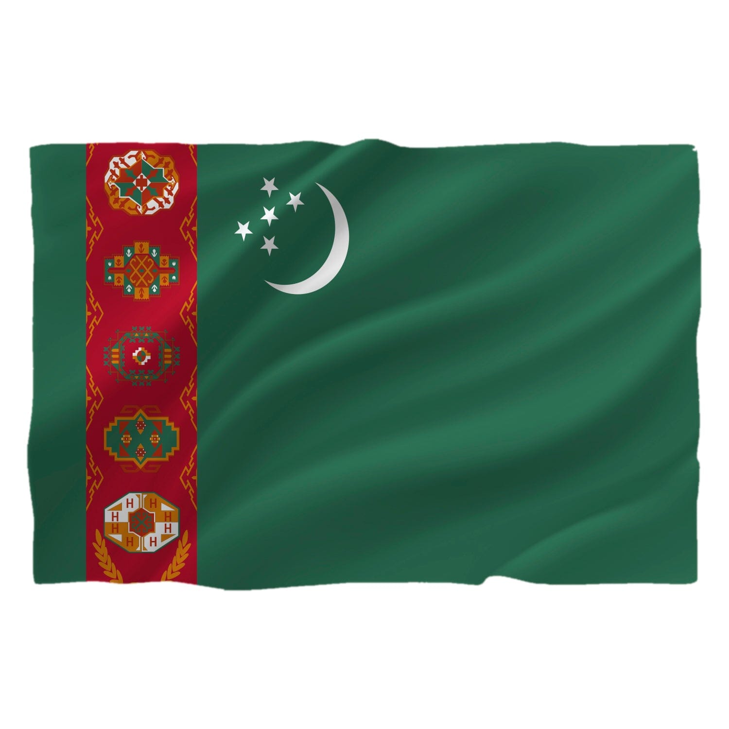 Drapel Turkmenistan - de la 5.31 LEI |  PRINTCENTER - Tipar digital, offset, indoor, outdoor