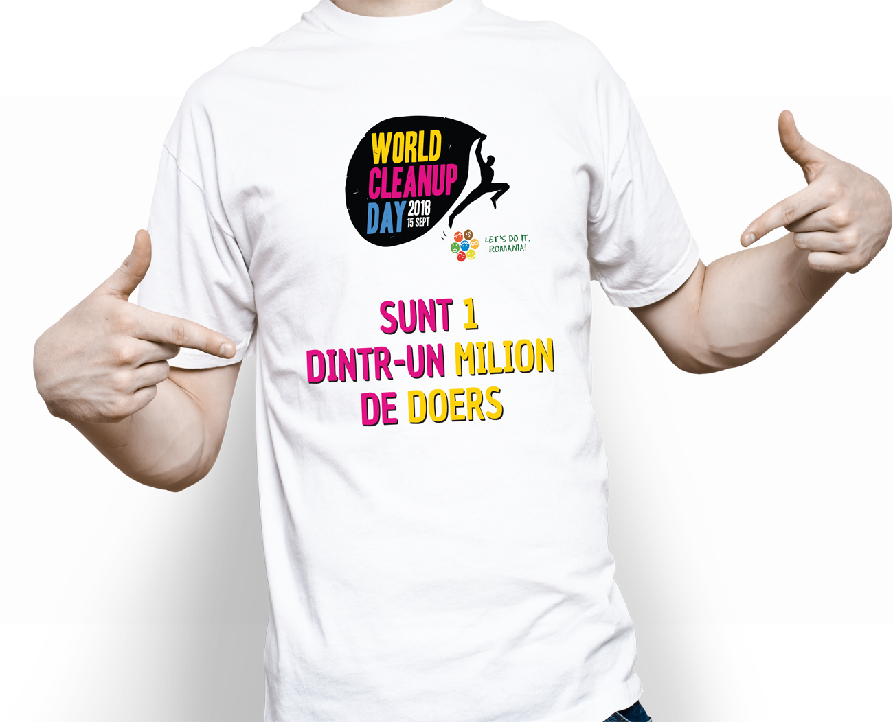 Tricou bărbați Let's Do It, România!