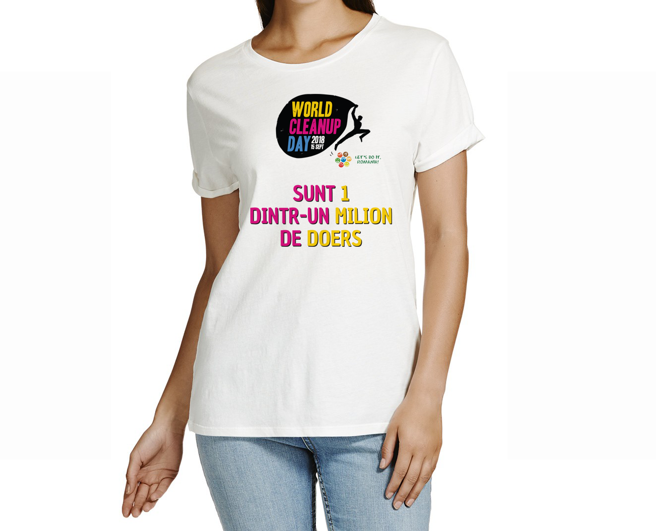 Tricou damă Let's Do It, România!