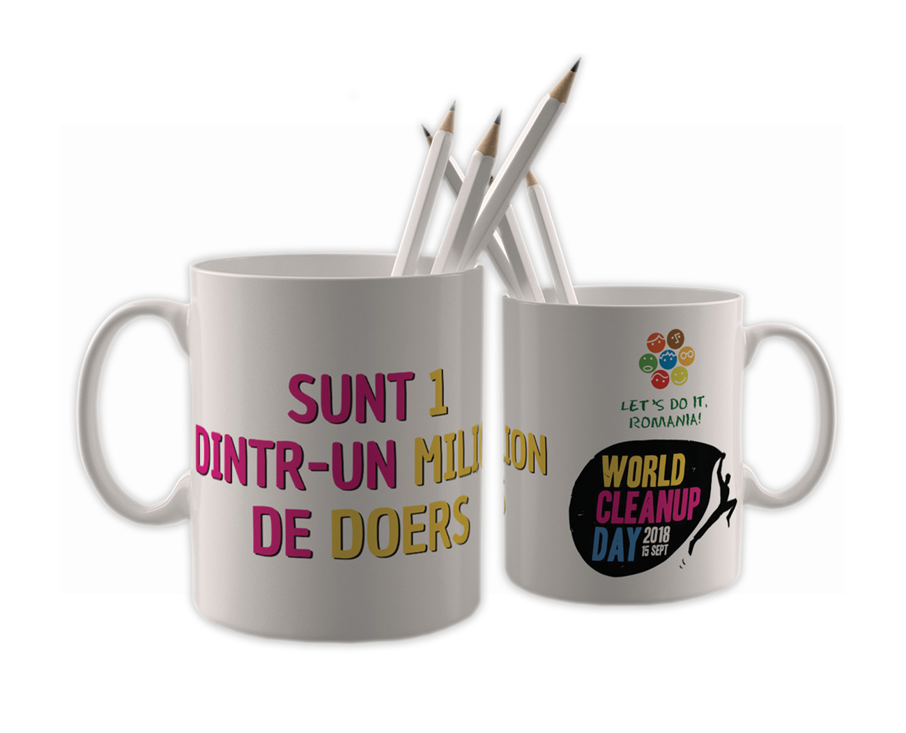 Cană albă Let`s Do It, România!