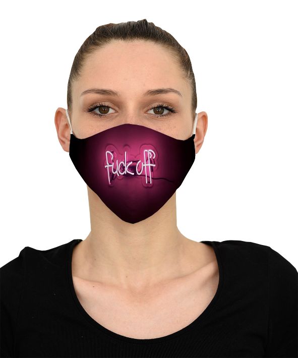 Mască Neon Fuck off