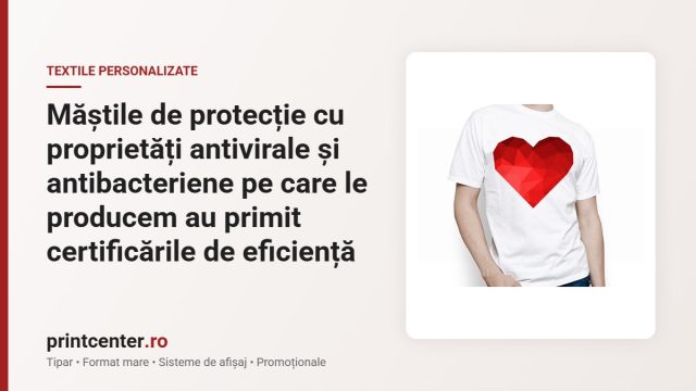 Măștile de protecție cu proprietăți antivirale și antibacteriene pe care le producem au primit certificările de eficiență